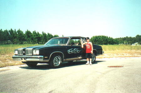 my son with my car