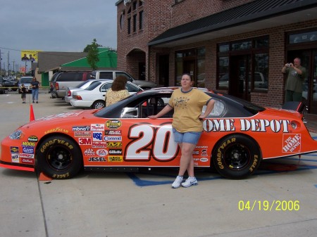 Me with Tony Stewart's NASCAR NEXTEL CUP CAR!!!!