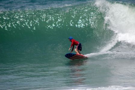 51 yr old Captain America "KICK'IN-IT" at Playa Hermosa, Costa Rica!!!!!