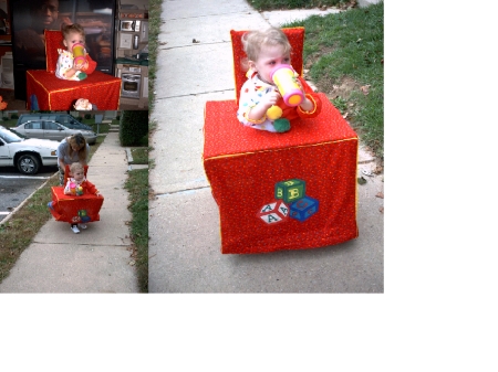 Grand Niece Emma as Jack-in-the-Box