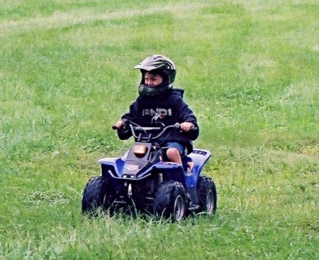 Noah on his 4-wheeler 09/06