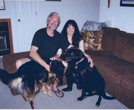 Mark & Andie with Sally & Zeus