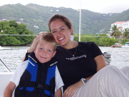Tristan and Heather in the BVI 2004