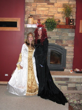 Morgan and Mom (Liz) Dulaney - Halloween 2005