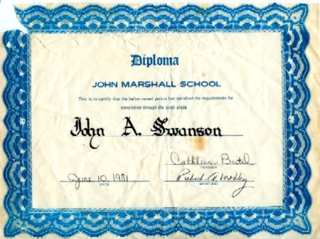 John Marshal Diploma