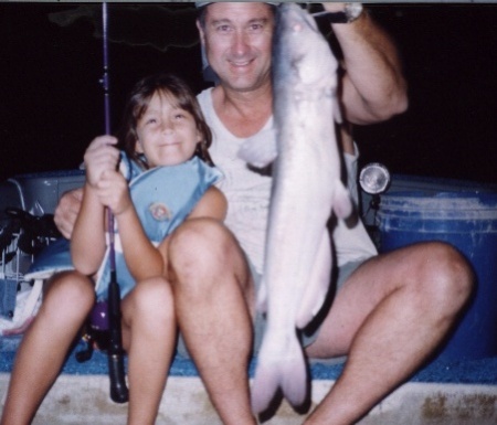 Fishing with my daughter Michelle.