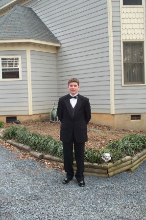 Chad all dressed up for Prom