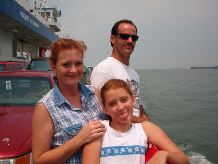 My friends on the Ferry to Bolivar Peninsula.