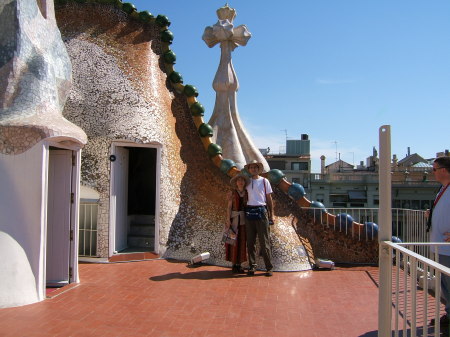 Atop Gaudi's Building-Barcelona, Spain
