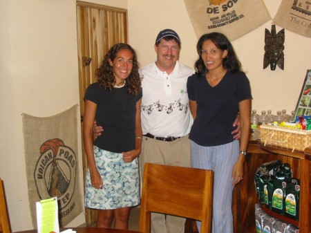 My wife and I at our Cafe in Costa Rica