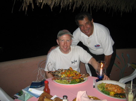 Dinner in Costa Rica on the beach 2003