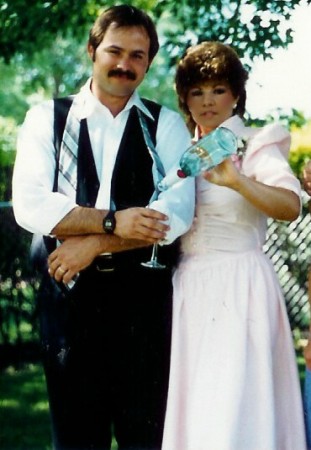 Long, long ago on our wedding day...