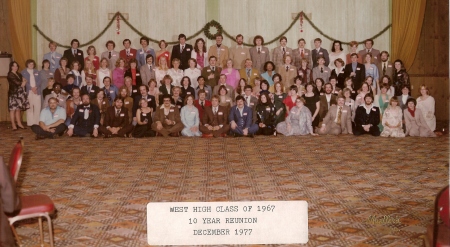 West High 10 Yr. Class Reunion - 1977