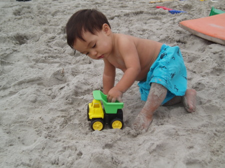 Joshua at the beach