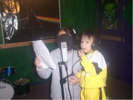 My little ones recording their 1st album