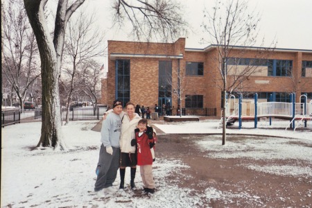 Me and 2 of my 3 kids back at my old school-2005