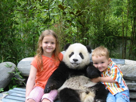 Posing with Panda