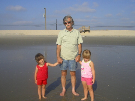 My husband Ed with our granddaughters