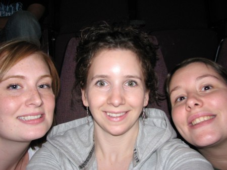 Hannah, me, and Shelly going to Body Worlds II
