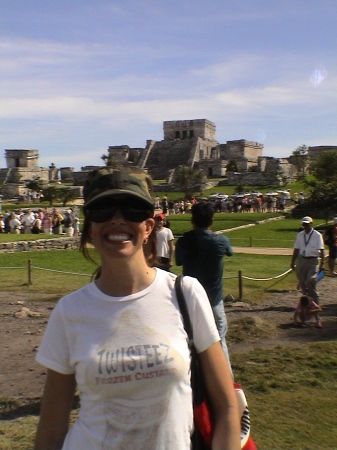 visiting the pyramids in Tuluum