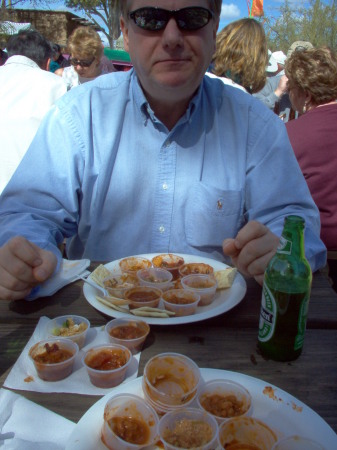 Lee at the Chili Cookoff, Colassal Cave, AZ