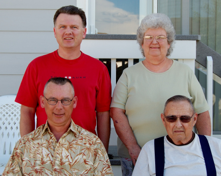 Mom, Dad, Brother Gary and The Good Lookin One