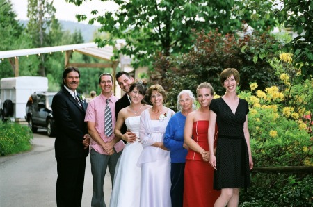 family pic at wedding