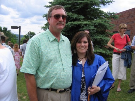 Cliff and his daughter Whitney at her Graduation