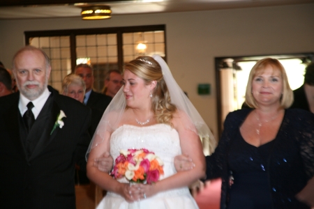 Walking my Daughter up the aisle 4/2010