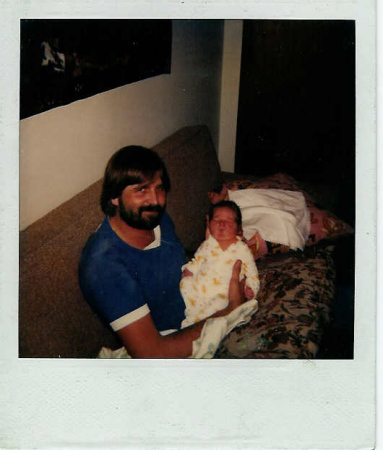 Me in 1981 holding Eric