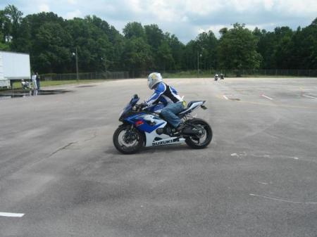 Me doing a demo for a Basic Rider Course