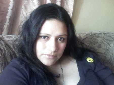 Me n my walmart sticker my baby gave me! :)