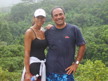 My husband Stephen and I at Maunawili