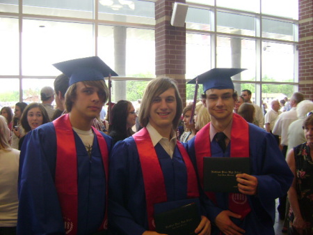 Corey, Erik, Dan Graduation Day