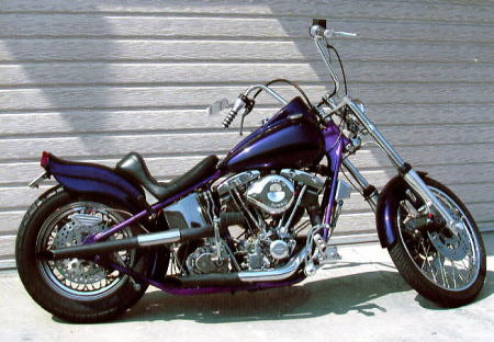 my new ride!!! loud as HELL... 98' custom Shovelhead chopper