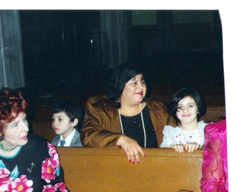 My wife and  mother with Carmen Arauz and Rene Arauz jr.