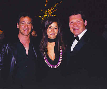 Rocco hanging out at the Miss USA 2005 Gala with Brook Burke