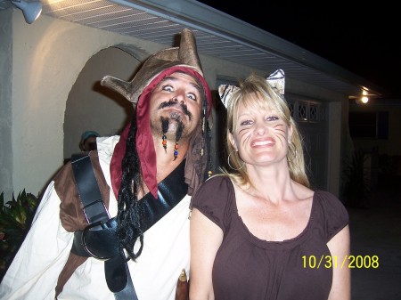 My sister Susie and her husband  / Halloween