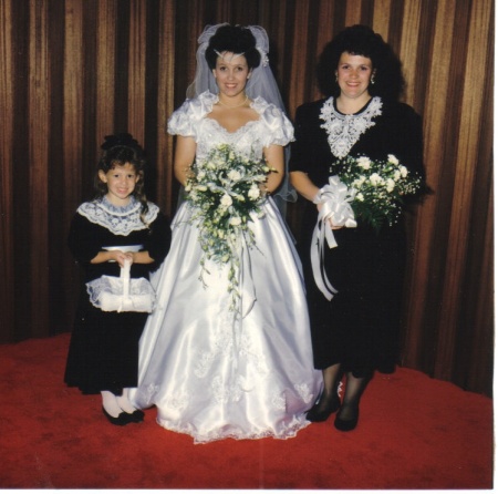 Julie with niece Lacy, and sister Vicky Nov 7, 1992