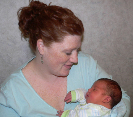 Joshua and Mom - 5 days old