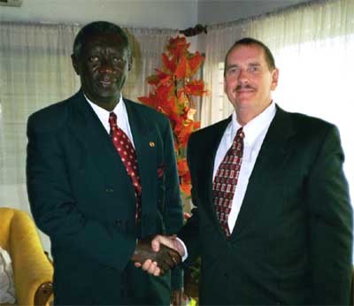 Meeting with President Kufuor of Ghana Africa