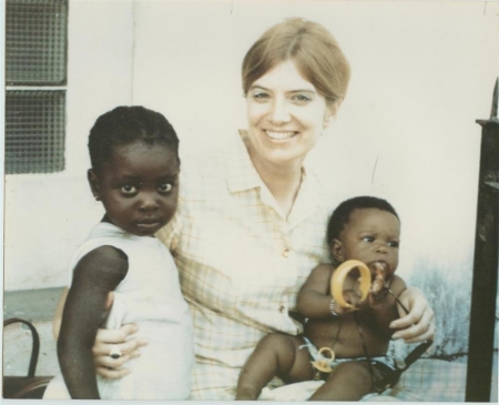 Peg in 1969 in the Peace Corps