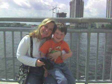 me and Connor at Jacksonville Landing