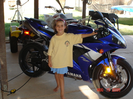 One half of my twins, Franky,  and my R1