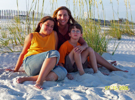 The kids and me at Gulf Shores