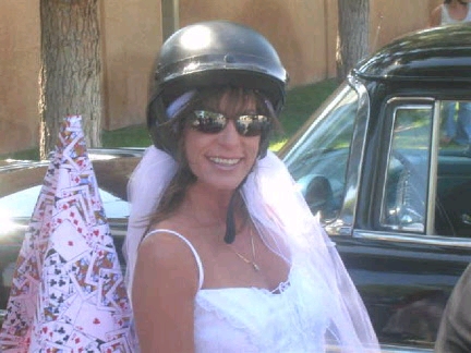 Gettin' hitched in Vegas during "BikeFest"