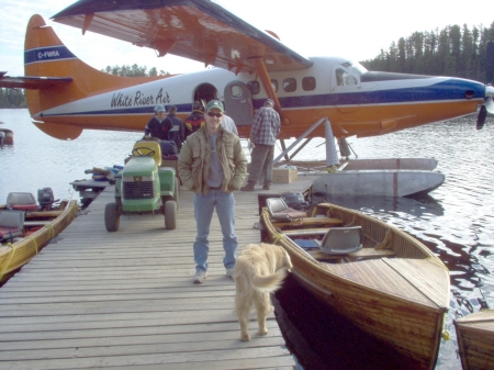 Flying into northern Ontario on the float plane