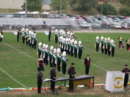 daughter Kari as the drum major