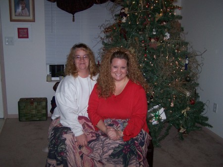 me and my sister, Teresa X-mas 06