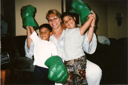 the boys with thier grandma